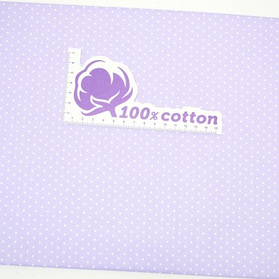 № 1250 Белый горошек (2 мм) на фиолетовом фоне