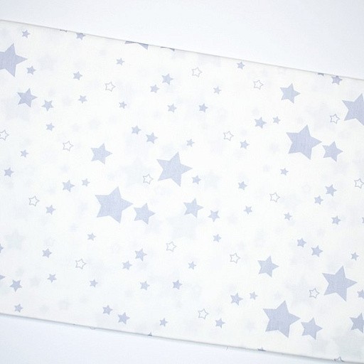 № 1140 Серые звезды на белом фоне 34x160 см