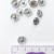 № Ф2 Кнопка пришивная (серебро) металлическая  (10 шт)