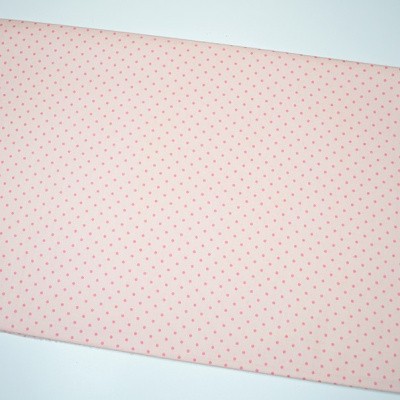 № 1245 Розовый горошек (2,5 мм) на розовом фоне