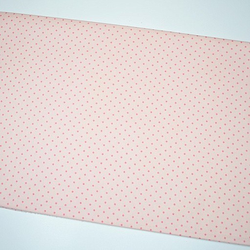 № 1245 Розовый горошек (2,5 мм) на розовом фоне