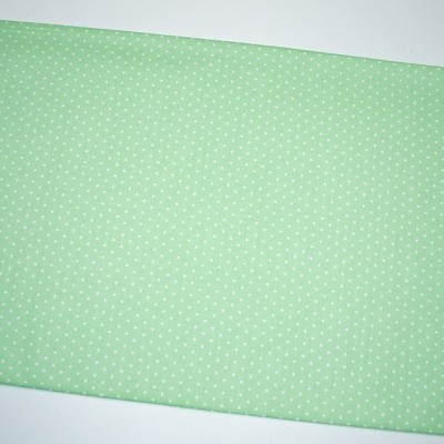 № 1251 Белый горошек (2 мм) на зеленом фоне