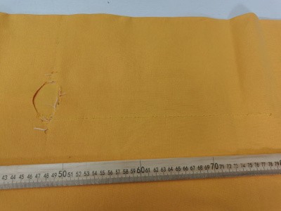 № ТР16 Рибана однотонная оранжево-желтая 157x150 см УЦЕНКА 30%