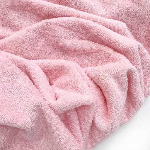 Махровая ткань розовая